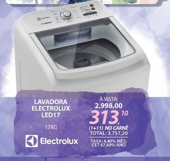 Lojas Cem LAVADORA ELECTROLUX LED17 oferta