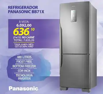 Lojas Cem REFRIGERADOR PANASONIC BB71X oferta