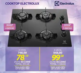 Lojas Cem COOKTOP ELECTROLUX 4 BOCAS oferta
