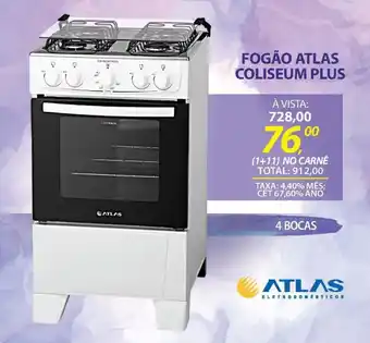 Lojas Cem FOGÃO ATLAS COLISEUM PLUS oferta