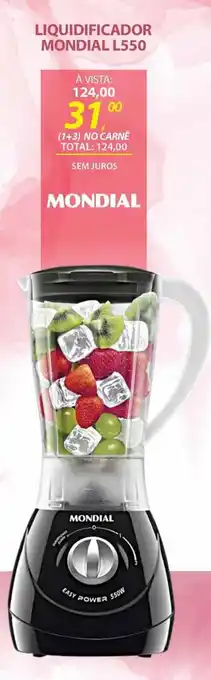 Lojas Cem LIQUIDIFICADOR MONDIAL L550 oferta