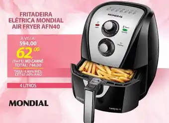 Lojas Cem FRITADEIRA ELÉTRICA MONDIAL AIR FRYER AFN40 oferta