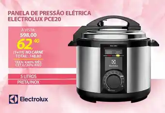 Lojas Cem PANELA DE PRESSÃO ELÉTRICA ELECTROLUX PCE20 oferta