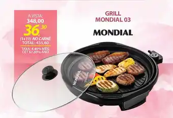 Lojas Cem GRILL MONDIAL 03 oferta