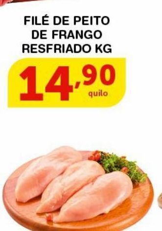Roldão Filé de peito de frango resfriado kg oferta