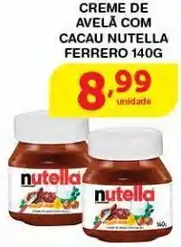 Roldão Creme de avelã nutella 140g oferta