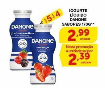 Roldão Iogurte líquido danone sabores 170g oferta