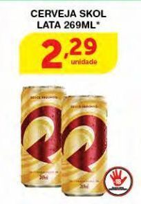 Roldão Cerveja skol 269ml oferta