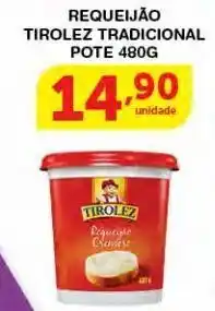 Roldão Requeijão tirolez 480g oferta