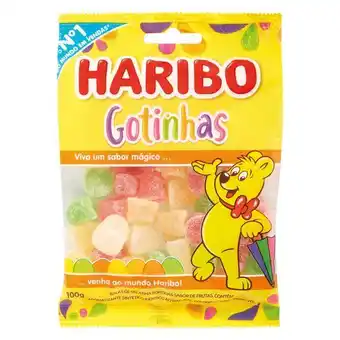 Bala de gelatina haribo gotinhas 90g