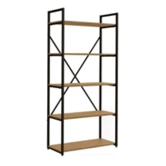 Benoit Estante alta kappesberg li006 5 prateleiras industrial freijó 150cm oferta