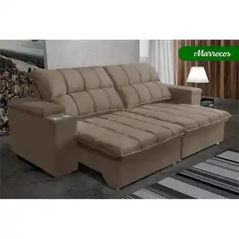 Estofado marrocos com porta copo retrátil requinte