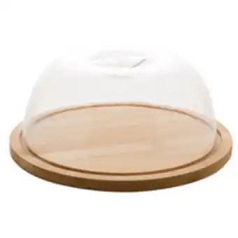 Novo Mundo Queijeira com tampa, plástico com bambu, natural, 18cm - 1365 oferta