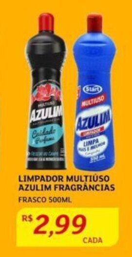 LIMPADOR MULTIUSO AZULIM FRAGRÂNCIAS FRASCO 500ML