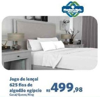 Sam's Club Jogo de lençol 625 fios de algodão egipcio oferta