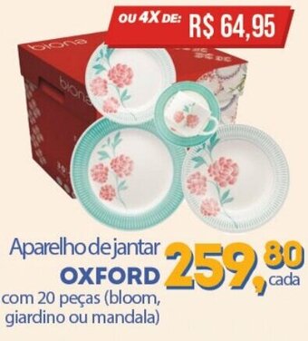 Cometa Supermercados Aparelho de jantar OXFORD oferta