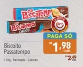 Supermercados Condor Biscoito Passatempo 130g-Recheado-Sabores oferta