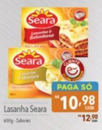 Supermercados Condor Lasanha Seara 600g-Sabores oferta
