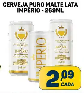 Dom Atacadista CERVEJA PURO MALTE LATA IMPÉRIO - 269ML oferta