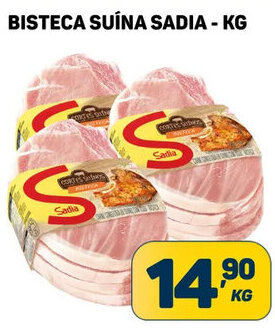 Dom Atacadista BISTECA SUÍNA SADIA - KG oferta