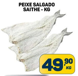 Dom Atacadista PEIXE SALGADO SAITHE - KG oferta