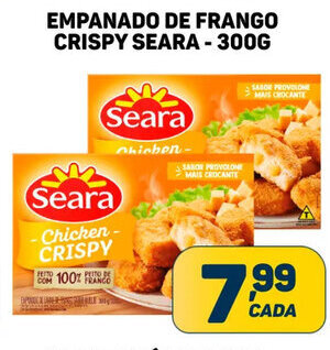 Dom Atacadista EMPANADO DE FRANGO CRISPY SEARA - 300G oferta