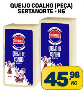 QUEIJO COALHO (PEÇA) SERTANORTE - KG