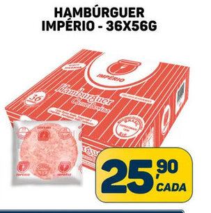 Dom Atacadista HAMBÚRGUER IMPÉRIO - 36X56G oferta