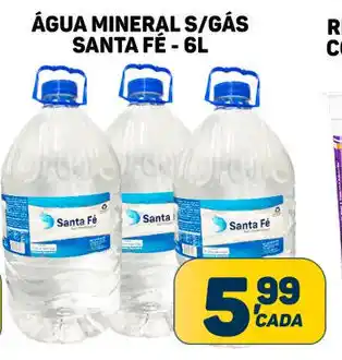 Dom Atacadista ÁGUA MINERAL S/GÁS SANTA FÉ - 6L oferta
