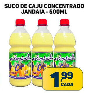Dom Atacadista SUCO DE CAJU CONCENTRADO JANDAIA- 500ML oferta