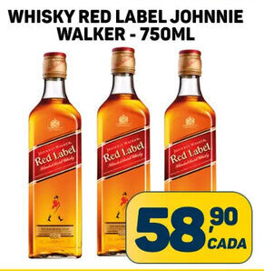 Dom Atacadista WHISKY RED LABEL JOHNNIE WALKER - 750ML oferta
