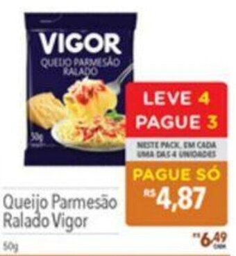 Supermercados Condor Queijo Parmesão Ralado Vigor 50g oferta