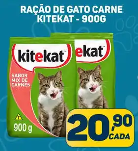 RAÇÃO DE GATO CARNE KITEKAT - 900G