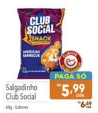 Supermercados Condor Salgadinho Club Social 68g oferta