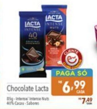 Supermercados Condor Chocolate Lacta 85g oferta