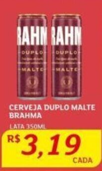 Assaí Atacadista CERVEJA DUPLO MALTE BRAHMA LATA 350ML oferta