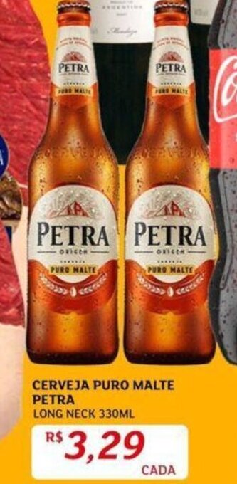 Assaí Atacadista CERVEJA PURO MALTE PETRA LONG NECK 330ML oferta