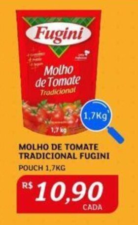 Assaí Atacadista MOLHO DE TOMATE TRADICIONAL FUGINI POUCH 1,7KG oferta