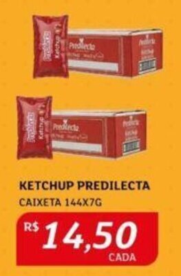 Assaí Atacadista KETCHUP PREDILECTA CAIXETA 144X7G oferta