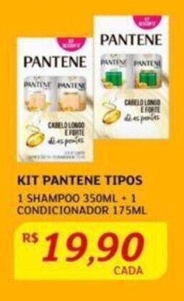 Assaí Atacadista KIT PANTENE TIPOS 1 SHAMPOO 350ML + 1 CONDICIONADOR 175ML oferta