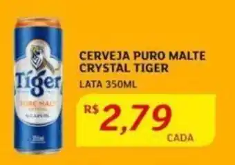 Assaí Atacadista CERVEJA PURO MALTE CRYSTAL TIGER Tiger LATA 350ML oferta