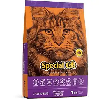 Verona Supermercados Ração para gatos castrados special cat 1kg oferta