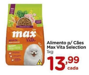 Carrefour Alimento p/ Cães Max Vita Selection 1kg oferta