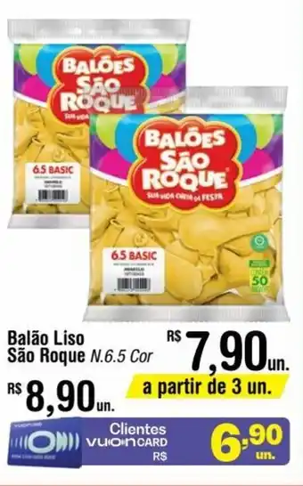 Balão Liso São Roque N.6.5 Cor