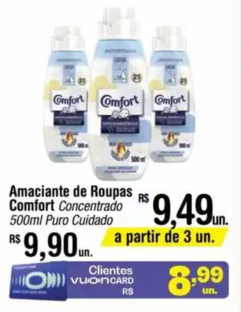 Fort Atacadista Amaciante de Roupas Comfort 500ml Puro Cuidado oferta