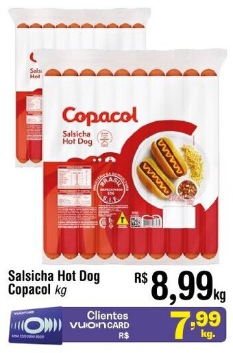 Fort Atacadista Salsicha Hot Dog Copacol kg oferta