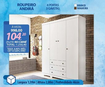 Lojas Cem ROUPEIRO ANDIRÁ oferta