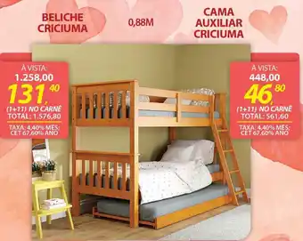 Lojas Cem CAMA AUXILIAR CRICIUMA oferta