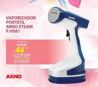 Lojas Cem VAPORIZADOR PORTÁTIL ARNO STEAM P.HS81 oferta