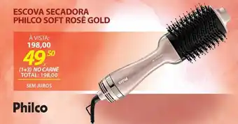 ESCOVA SECADORA PHILCO SOFT ROSE GOLD